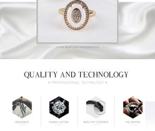 Load image into Gallery viewer, Rhinestone Egg Shape Ring - Jewels of Artemis