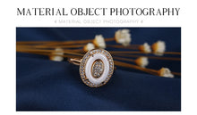 Load image into Gallery viewer, Rhinestone Egg Shape Ring - Jewels of Artemis