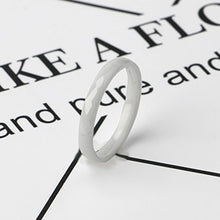 Load image into Gallery viewer, Light Black/White Ceramic Rings - Jewels of Artemis