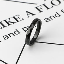 Load image into Gallery viewer, Light Black/White Ceramic Rings - Jewels of Artemis