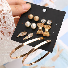 Load image into Gallery viewer, Punk 6 Pairs Pack Set Brincos Mixed Stud Earrings - Jewels of Artemis