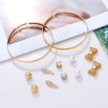 Load image into Gallery viewer, Punk 6 Pairs Pack Set Brincos Mixed Stud Earrings - Jewels of Artemis