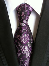 Load image into Gallery viewer, 60 Styles Paisley Stripes Ties for Men Classics Business High Weft Density Flower Pattern Necktie - Jewels of Artemis