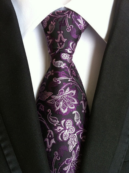 60 Styles Paisley Stripes Ties for Men Classics Business High Weft Density Flower Pattern Necktie - Jewels of Artemis