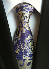 Load image into Gallery viewer, 60 Styles Paisley Stripes Ties for Men Classics Business High Weft Density Flower Pattern Necktie - Jewels of Artemis