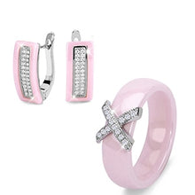 Load image into Gallery viewer, Bling Cubic Zircon Ring And Earring Set - Jewels of Artemis