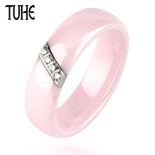 Load image into Gallery viewer, One Slash Crystal Ceramic Ring - Jewels of Artemis