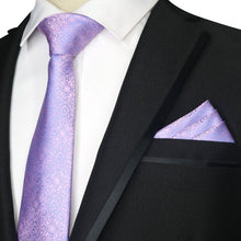 Load image into Gallery viewer, Luxury Floral Red Tie Set Neck Tie &amp; Handkerchief Set - Jewels of Artemis