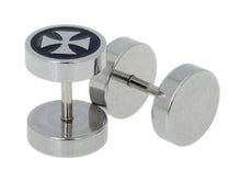 Load image into Gallery viewer, Gothic Jewelry Stainless Steel Plain Men&#39;s Ear Studs Barbell Earrings - Jewels of Artemis