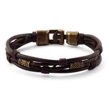 Load image into Gallery viewer, European Style Leather Layered Bracelet Mens Minimalist Jewellery - Jewels of Artemis