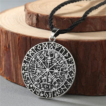 Load image into Gallery viewer, Viking Valknut Pendant Necklace Round Pagan Religious - Jewels of Artemis