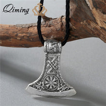 Load image into Gallery viewer, Viking Valknut Pendant Necklace Round Pagan Religious - Jewels of Artemis