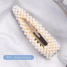 Load image into Gallery viewer, Simulated Pearl Barrettes Beaded Women Hair Clip - Jewels of Artemis