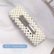 Load image into Gallery viewer, Simulated Pearl Barrettes Beaded Women Hair Clip - Jewels of Artemis