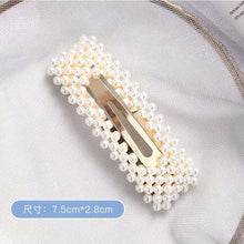 Load image into Gallery viewer, Simulated Pearl Barrettes Beaded Women Hair Clip - Jewels of Artemis