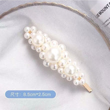 Load image into Gallery viewer, Simulated Pearl Barrettes Beaded Women Hair Clip - Jewels of Artemis