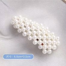 Load image into Gallery viewer, Simulated Pearl Barrettes Beaded Women Hair Clip - Jewels of Artemis