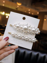 Load image into Gallery viewer, Simulated Pearl Barrettes Beaded Women Hair Clip - Jewels of Artemis
