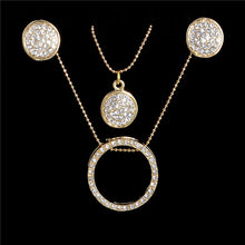 Load image into Gallery viewer, Austrian Crystal Rhinestone Classic Hollow necklace pendant earrings - Jewels of Artemis