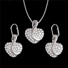 Load image into Gallery viewer, Austrian Crystal Rhinestone Classic Hollow necklace pendant earrings - Jewels of Artemis
