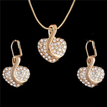 Load image into Gallery viewer, Austrian Crystal Rhinestone Classic Hollow necklace pendant earrings - Jewels of Artemis