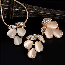 Load image into Gallery viewer, Austrian Crystal Rhinestone Classic Hollow necklace pendant earrings - Jewels of Artemis