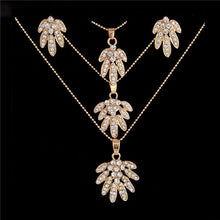Load image into Gallery viewer, Austrian Crystal Rhinestone Classic Hollow necklace pendant earrings - Jewels of Artemis