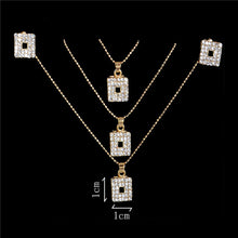 Load image into Gallery viewer, Austrian Crystal Rhinestone Classic Hollow necklace pendant earrings - Jewels of Artemis