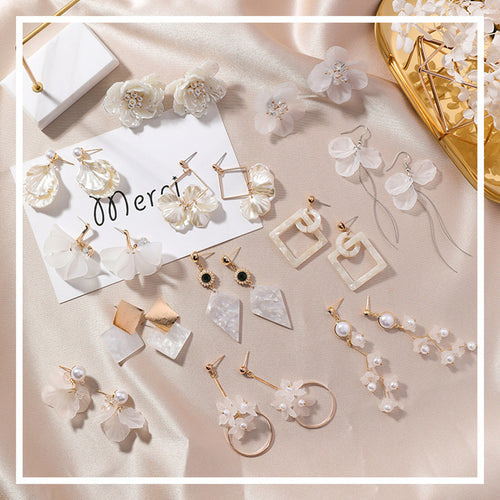 Cute Earrings - Circular Triangle Asymmetric Long Tassel Drop Earrings - Jewels of Artemis