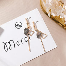 Load image into Gallery viewer, Cute Earrings - Circular Triangle Asymmetric Long Tassel Drop Earrings - Jewels of Artemis
