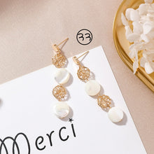 Load image into Gallery viewer, Cute Earrings - Circular Triangle Asymmetric Long Tassel Drop Earrings - Jewels of Artemis