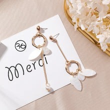 Load image into Gallery viewer, Cute Earrings - Circular Triangle Asymmetric Long Tassel Drop Earrings - Jewels of Artemis