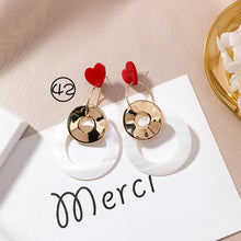 Load image into Gallery viewer, Cute Earrings - Circular Triangle Asymmetric Long Tassel Drop Earrings - Jewels of Artemis