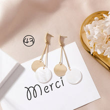Load image into Gallery viewer, Cute Earrings - Circular Triangle Asymmetric Long Tassel Drop Earrings - Jewels of Artemis