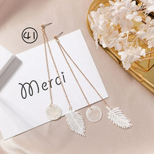 Load image into Gallery viewer, Cute Earrings - Circular Triangle Asymmetric Long Tassel Drop Earrings - Jewels of Artemis