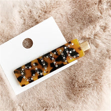 Load image into Gallery viewer, Luxury Crystal Rhinestones Hair Clips Leopard Acrylic Hairpin Hair Accessories - Jewels of Artemis