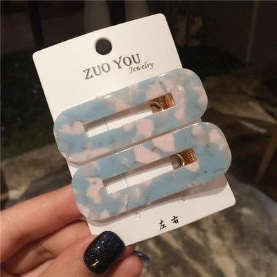 Japan Women Acetic Acid Hair Clips Leopard Print - Jewels of Artemis