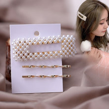 Load image into Gallery viewer, Simulated Pearl Barrettes Beaded Women Hair Clip - Jewels of Artemis