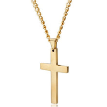 Load image into Gallery viewer, Christian Jesus Single Titanium Cross Necklaces - Jewels of Artemis