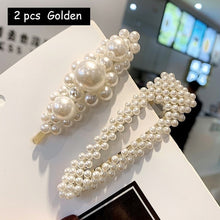 Load image into Gallery viewer, Simulated Pearl Barrettes Beaded Women Hair Clip - Jewels of Artemis