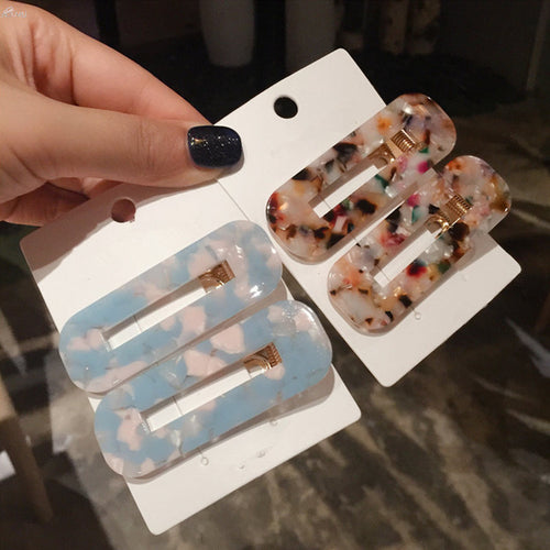 Japan Women Acetic Acid Hair Clips Leopard Print - Jewels of Artemis