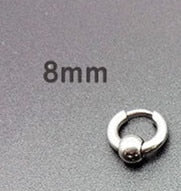 Load image into Gallery viewer, Korean V men&#39;s round titanium steel earrings - Jewels of Artemis