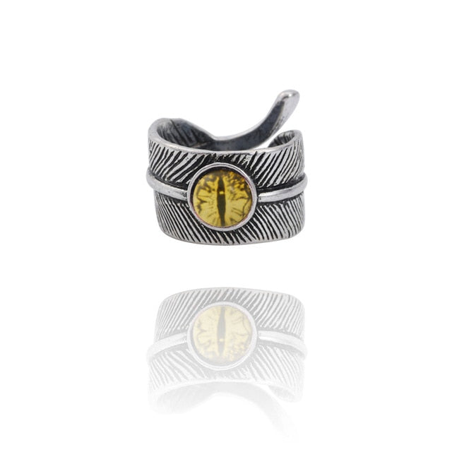 Gothic Punk Ring Men Retro Dragon Rabbit Snake Tiger Wolf Rings Skeleton Devil Evil Eye Pentagram Animal Male Ring Jewelry Anel - Jewels of Artemis