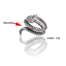 Load image into Gallery viewer, Gothic Punk Ring Men Retro Dragon Rabbit Snake Tiger Wolf Rings Skeleton Devil Evil Eye Pentagram Animal Male Ring Jewelry Anel - Jewels of Artemis