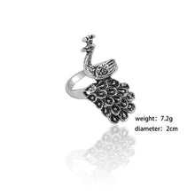 Load image into Gallery viewer, Gothic Punk Ring Men Retro Dragon Rabbit Snake Tiger Wolf Rings Skeleton Devil Evil Eye Pentagram Animal Male Ring Jewelry Anel - Jewels of Artemis