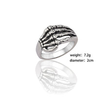 Load image into Gallery viewer, Gothic Punk Ring Men Retro Dragon Rabbit Snake Tiger Wolf Rings Skeleton Devil Evil Eye Pentagram Animal Male Ring Jewelry Anel - Jewels of Artemis