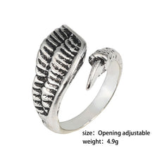 Load image into Gallery viewer, Gothic Punk Ring Men Retro Dragon Rabbit Snake Tiger Wolf Rings Skeleton Devil Evil Eye Pentagram Animal Male Ring Jewelry Anel - Jewels of Artemis