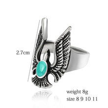 Load image into Gallery viewer, Gothic Punk Ring Men Retro Dragon Rabbit Snake Tiger Wolf Rings Skeleton Devil Evil Eye Pentagram Animal Male Ring Jewelry Anel - Jewels of Artemis