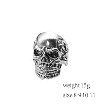 Load image into Gallery viewer, Gothic Punk Ring Men Retro Dragon Rabbit Snake Tiger Wolf Rings Skeleton Devil Evil Eye Pentagram Animal Male Ring Jewelry Anel - Jewels of Artemis