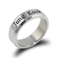 Load image into Gallery viewer, 8 Style Korean Fashion Ring Rap Monster Jimin Jin Suga V J-Hope Rings - Jewels of Artemis